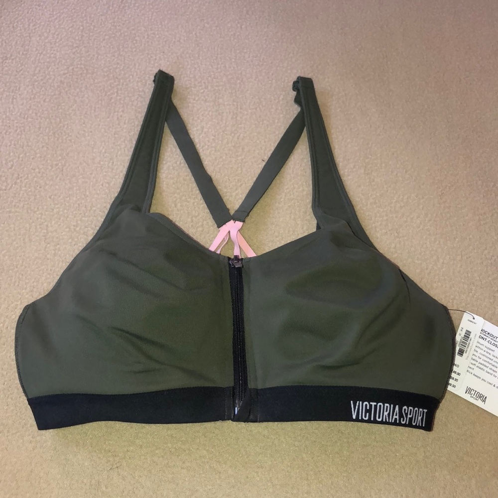 NEW Victoria Secret Olive Green Sports Bra